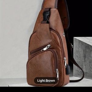 USB Charging Stylish Men's Chest Bag